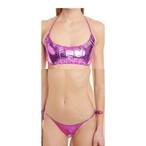 NWT LISA MARIE FERNANDEZ Corset Two-Piece Bikini size US 4-6